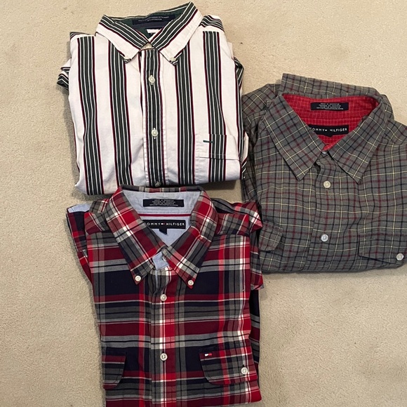 Tommy Hilfiger Other - 3 Tommy Hilfiger Vintage VTG Y2K 90s Shirts Men's L Button Down L/S